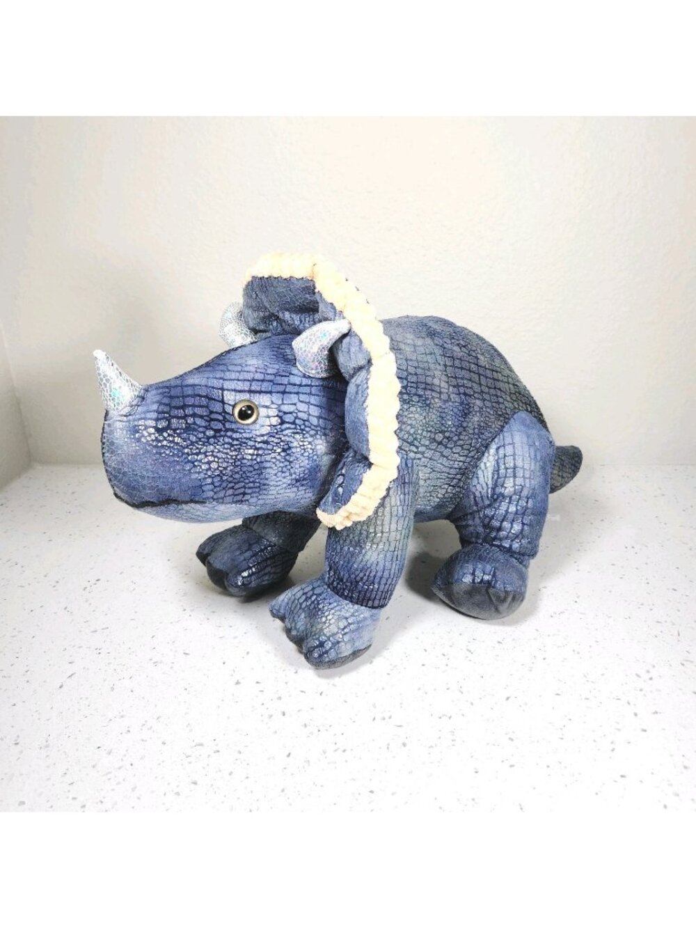 Large Dinosaur Triceratops Plush Stuffed Animal 24" Jurassic Era